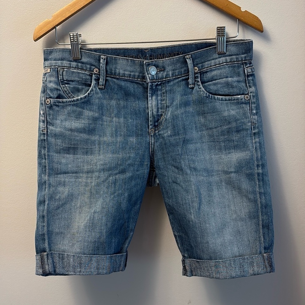 Citizens Of Humanity Shorts Dani Straight Leg Cut-Off Shorts Size 27